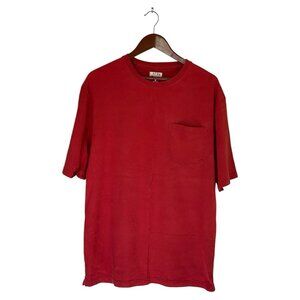 Duluth Trading Co Pocket Tee Longtail T Red S/S T-Shirt Men's Size M